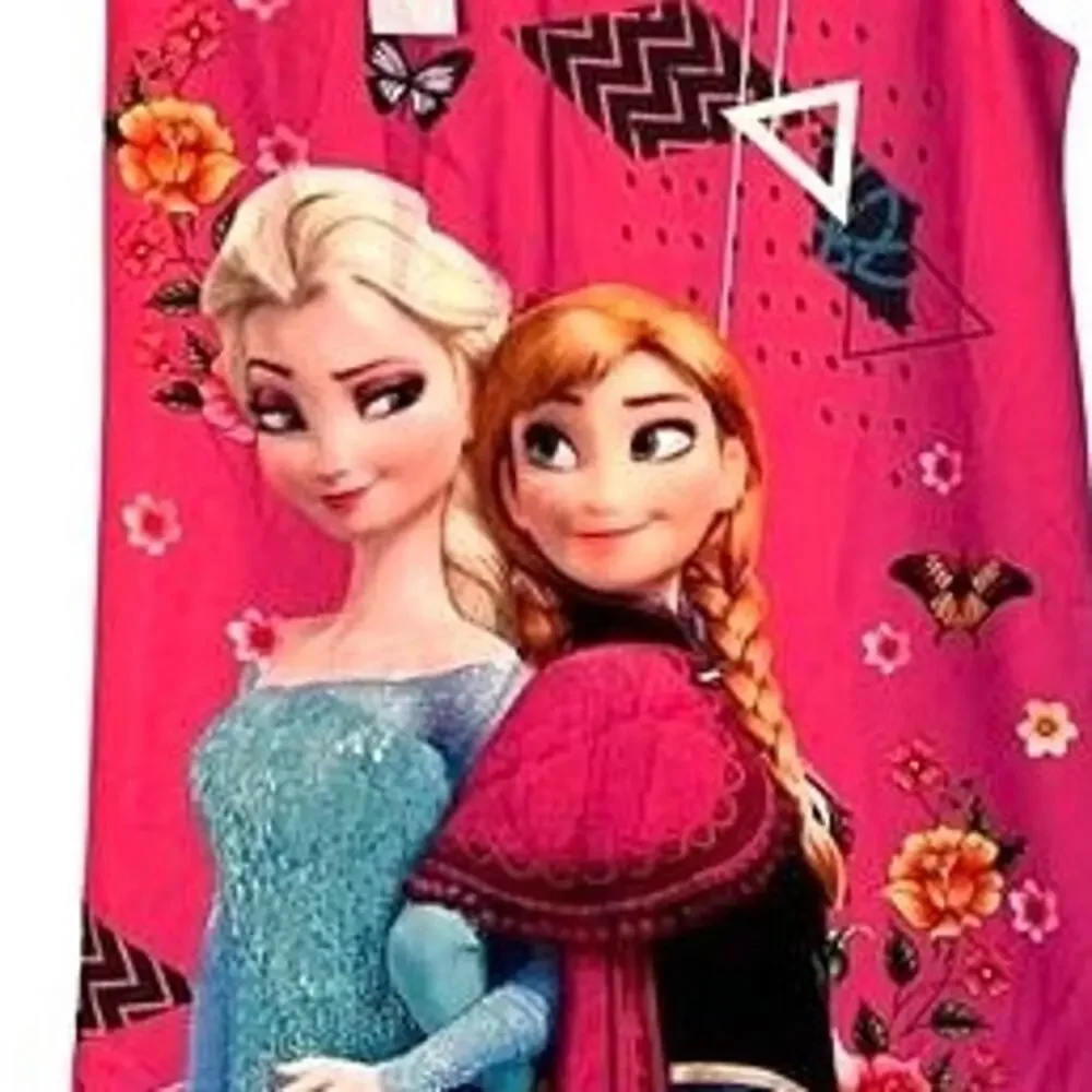 Zara Dress Girls Size M 10/12 Disney Frozen Elsa Anna Pink Sleeveless Pleats NWT